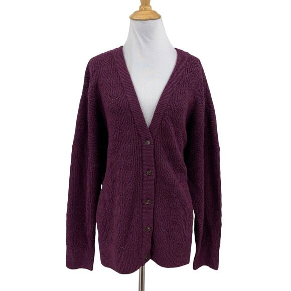 Torrid Sweater Womens 3 Plus Hibiscus Vegan Cashmere Drop Shoulder Cardigan - Picture 1 of 11